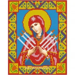 AKCIJA Deimantinės tapybos rinkinys Septynios Šv. Mergelės Marijos ikonos strėlės 22*28 cm AZ-2009