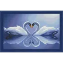 Diamond painting kit Swans 50x80 cm AZ-210