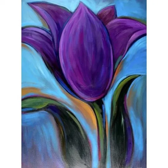 SALE (Discontinued) Diamond painting kit Flower Secret 24х30 cm AZ-1389