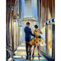 (Discontinué) Kit de peinture diamant Promenade sous la pluie 40х50 cm AZ-1302