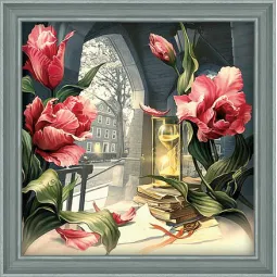 Deimantų tapybos rinkinys Magic of Time 40х40 cm AZ-1558