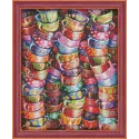 AUSVERKAUF (Eingestellt) Diamond Painting Kit Bright Tea Time 40x50 cm AZ-1560