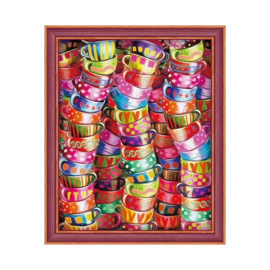 ABVERKAUF (Nicht mehr im Sortiment) Diamond Painting Set Bright Tea Time 40х50 cm AZ-1560