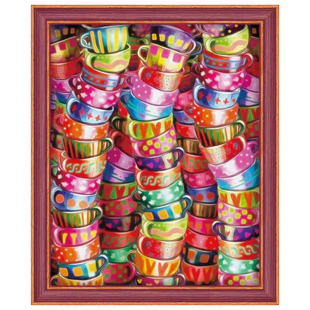 AUSVERKAUF (Eingestellt) Diamond Painting Kit Bright Tea Time 40x50 cm AZ-1560