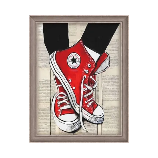 Kit de peinture diamant Chaussures de sport préférées 30х40cm AZ-1561