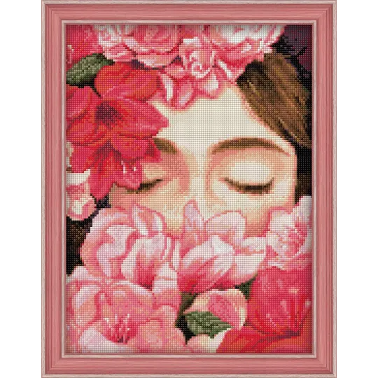 (Discontinued) Diamond painting kit Flower Dreams AZ-1562