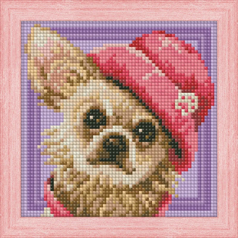 Diamond Painting Kit Chihuahua 15х15cm AZ-1569