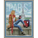 Diamond painting kit Morning in Paris Size: 30х40 cm AZ-1575