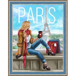 Deimantų tapybos rinkinys Morning in Paris Dydis: 30х40 cm AZ-1575