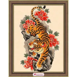 Tigras ant pergamento 30*40 cm AZ-4143