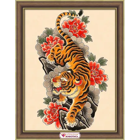 Tiger on parchment 30*40 cm AZ-4143