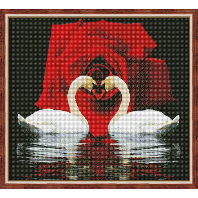 Diamant Malerei Set Schwan Devotion 50x55 cm AZ-421