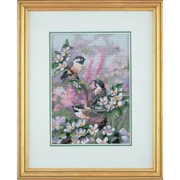 Chickadees In Spring  D06884