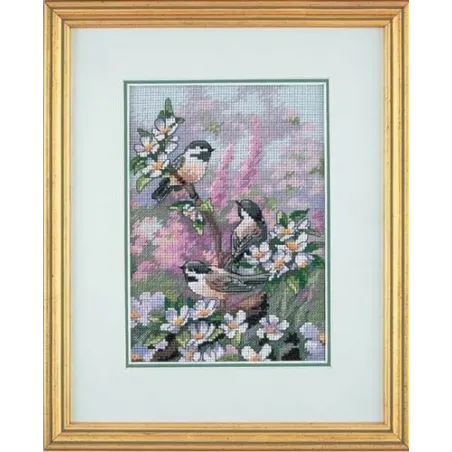 Chickadees In Spring  D06884