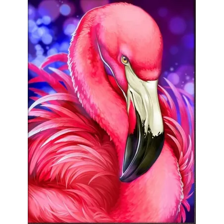 Flamant rose lumineux 30*40 cm AZ-1869