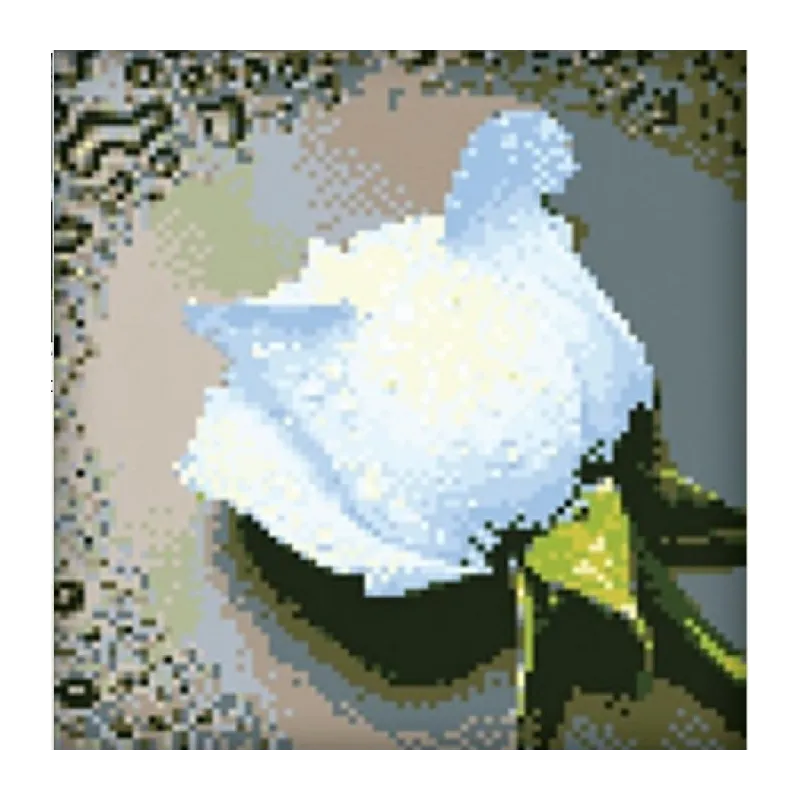 SALE (Discontinued) Diamond painting kit White Rose 22х24 cm AZ-24