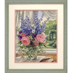 Peonies & Delphiniums D35257