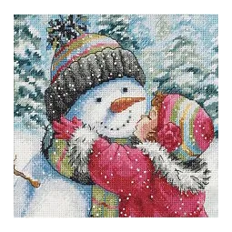 A Kiss for Snowman D70-08833