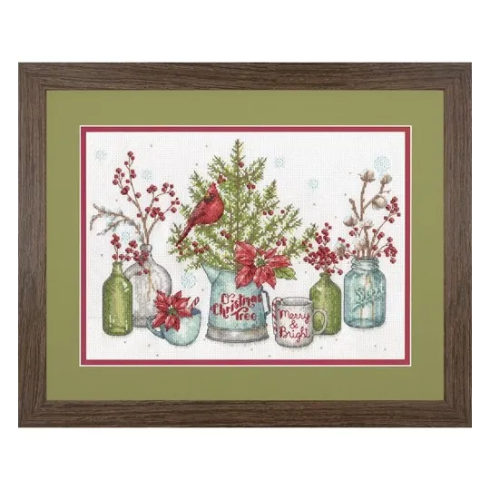 Cross stitch kit Birds and Berries 35x25 cm D70-08994