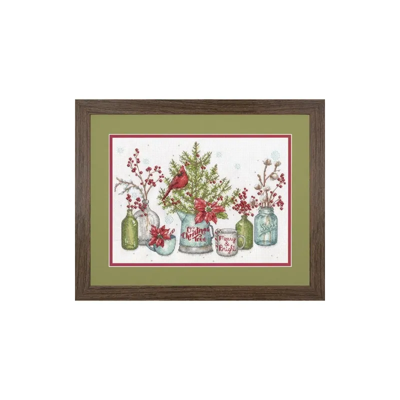 Cross stitch kit Birds and Berries 35x25 cm D70-08994