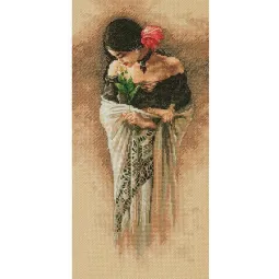 Kryželiu siuvinėjimo rinkinys 18 x 36cm The Rose D70-35331