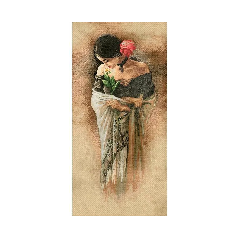 Kryželiu siuvinėjimo rinkinys 18 x 36cm The Rose D70-35331