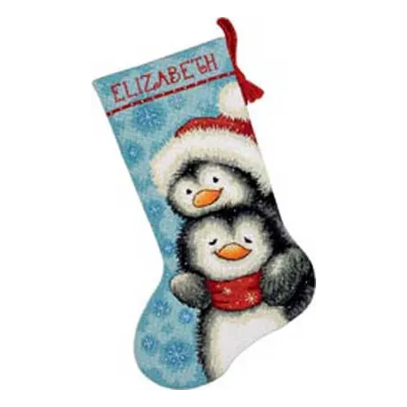 Strumpf Umarmende Pinguine D71-09144