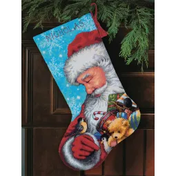 Kalėdų Senelis ir žaislai Kalėdų kojinė D71-09145