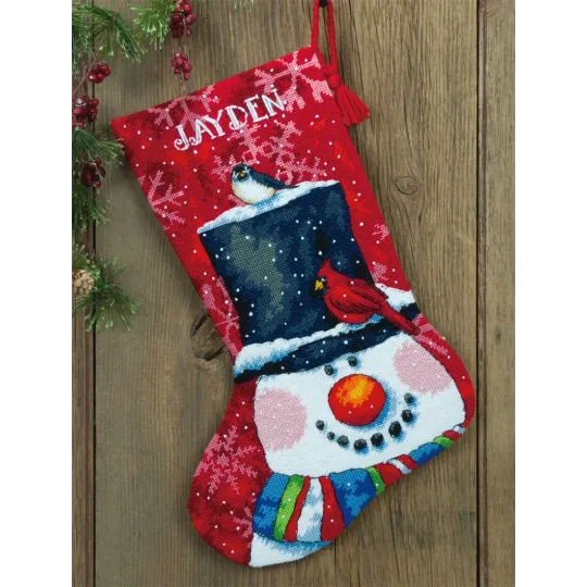 Snowman & Friends Christmas Stocking D71-09146