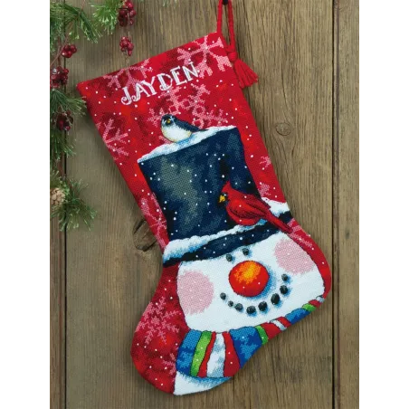 Sniego senis ir draugai kalėdinės kojinės D71-09146