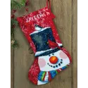 Snowman & Friends Christmas Stocking D71-09146