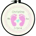 Baby Footprints in Counted Cross Stitch  D72-74127