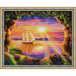 Ship at Dawn 50x40 cm AZ-1765