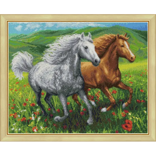 Horses on the Meadow 50x40 cm AZ-1766