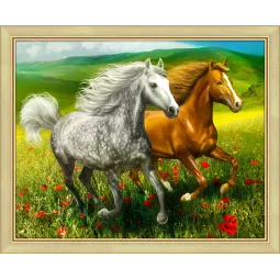 Arkliai pievoje 50x40 cm AZ-1766