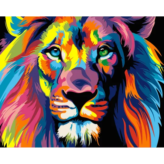 Paint by numbers kit Lion 40x50 cm H014