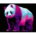 Painting by numbers kit. H137 Neon Panda 40*50