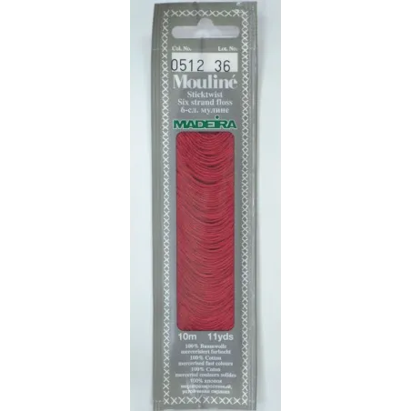 Medvilniniai siuvinėjimo siūlai, 10m M017/0512