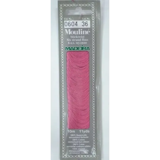 Medvilniniai siuvinėjimo siūlai, 10m M017/0604