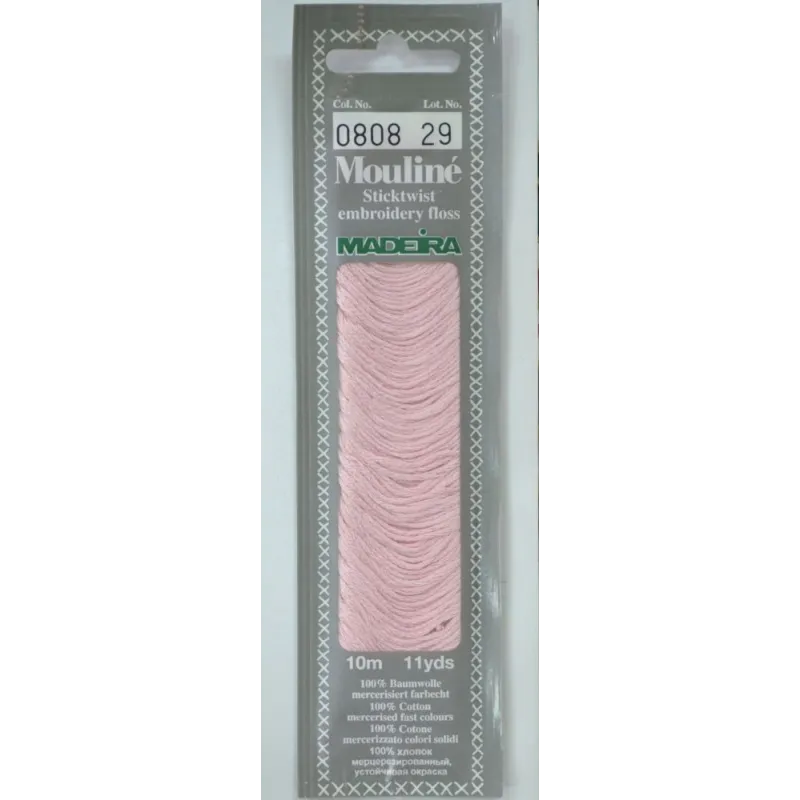 Medvilniniai siuvinėjimo siūlai, 10m M017/0808