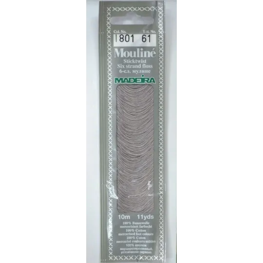 Fils moulinés en coton 10m M017/1801