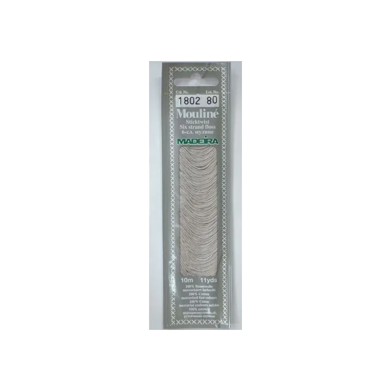 Medvilniniai siuvinėjimo siūlai, 10m M017/1802