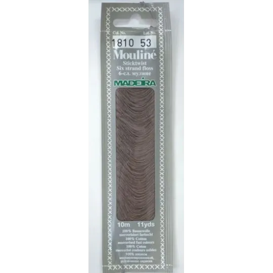 Medvilniniai siuvinėjimo siūlai, 10m M017/1810