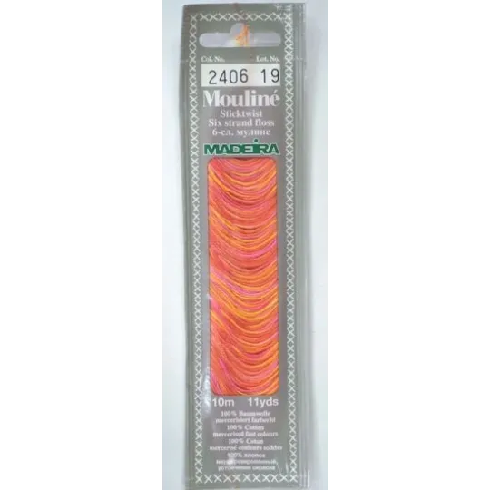 Medvilniniai siūlai mouline 10m M017/2406