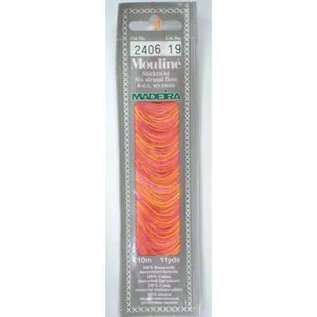 Medvilniniai siūlai mouline 10m M017/2406