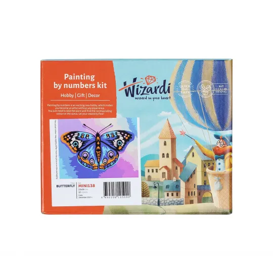 Wizardi painting by number kit. Harmony 13x16 cm MINI122