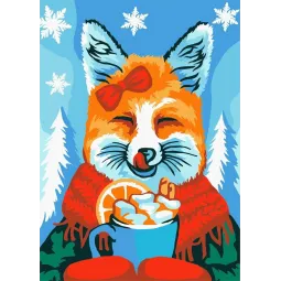 Malen nach Zahlen Set/ Winter yummy 13x16 cm MINI131