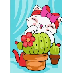 Piešimas pagal skaičius rinkinys. Dygliuotas draugas 16.5x13 cm MINI139