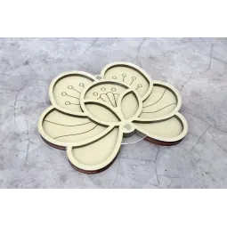 Organisateur pour perles "Fleur" (avec couvercle) OR-173