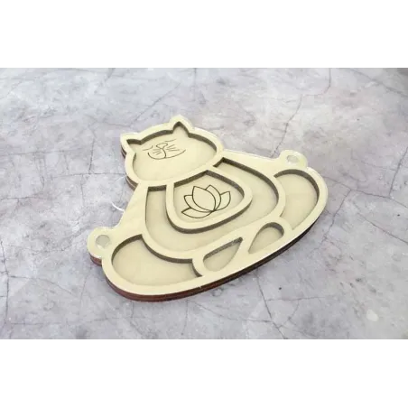 Organiseur pour perles "Cat-Yogi" (avec couvercle) OR-176